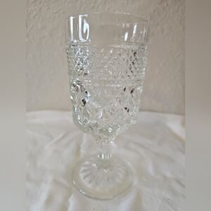 Anchor Hocking‎ Wexford Wine Juice Goblet 5 3/8" Tall Clear Glass Vintage